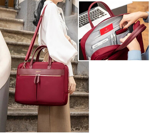 sacoche ordi élégante rouge pour femme