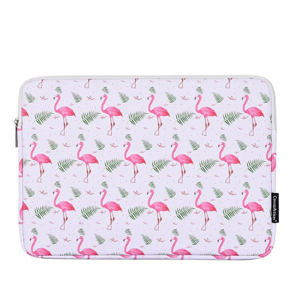 pochette ordinateur - Flamant Rose
