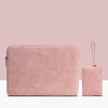 pochette d'ordinateur portable rose pastel + cadeau