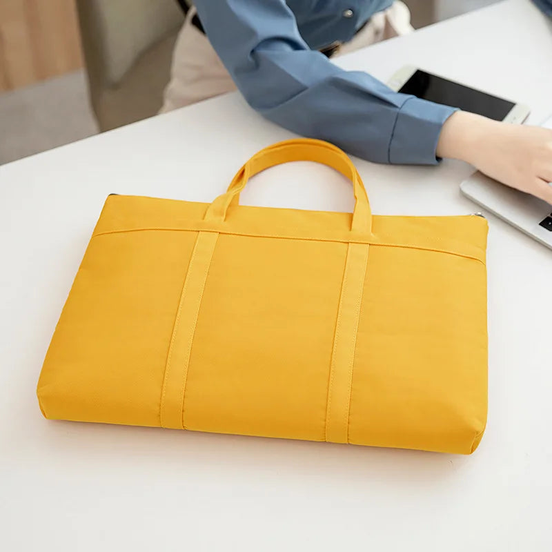 Sacoche Femme Travail Ordinateur Jaune Lecoinpochette