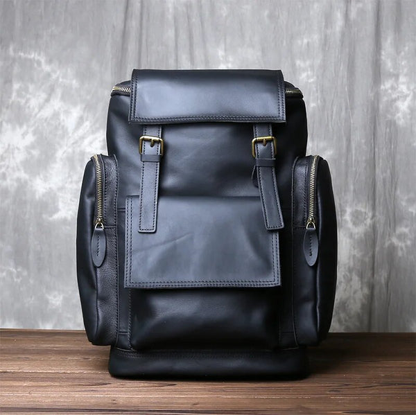 Sac a dos cuir Ordinateur Noir