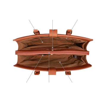 Sac Ordi Cuir Femme - Dalgona
