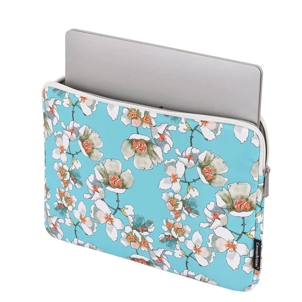 etui ordi avec des fleurs