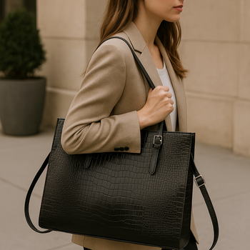 Sac Ordinateur Portable Femme - Cherry Croco