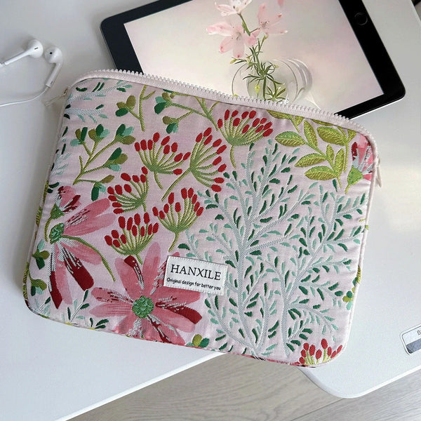 housse pour ordinateur tendance fleurie
