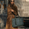 Sac Cuir Ordinateur Femme - Matcha