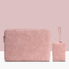 pochette d'ordinateur portable rose pastel + cadeau 