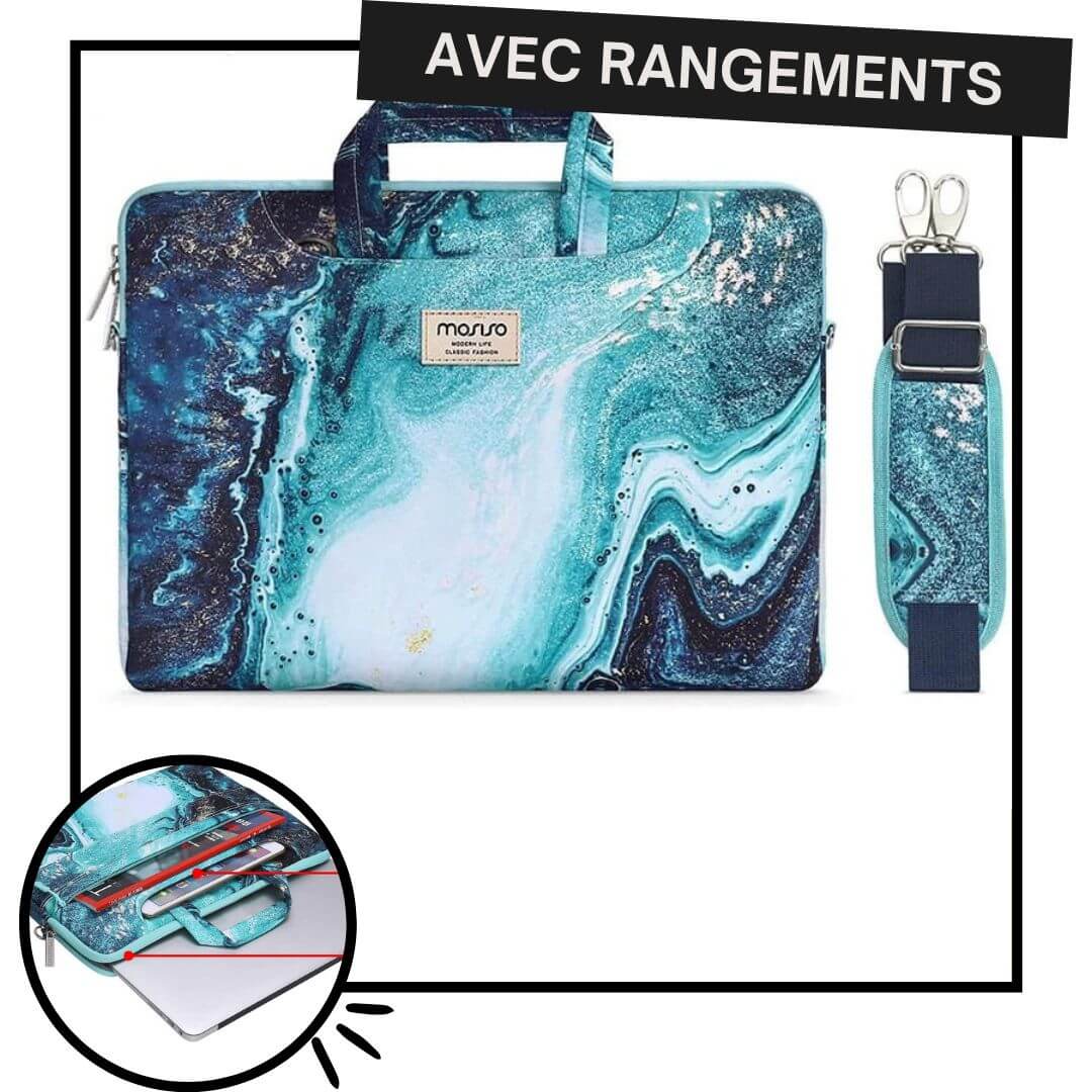 sacoche ordinateur 15 pouces Unisexe Lecoinpochette